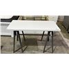 Image 1 : 47.25" W X 23.5" D DESK WITH METAL LEGS