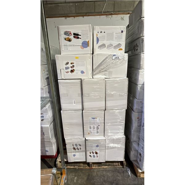 PALLET OF ASSORTED CLEAR PLASTIC REFRIGERATOR FOOD STORAGE BIN SETS *MUST TAKE ALL ON PALLET*