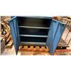Image 2 : METAL 2-DOOR TOOL CABINET 42"T X 38.5"W X 28.5"D - *MISSING RIGHT DOOR HANDLE/DOOR BENT AT TOP*