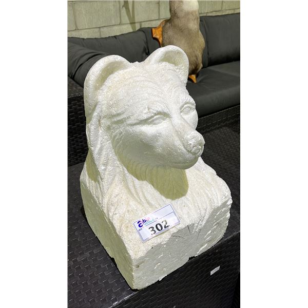 CARVED FOAM BEAR HEAD - APPROX. 19"T X 12"W X 11"D