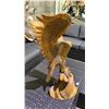 Image 2 : CARVED WOOD FLYING EAGLE APPROX. 29" TALL