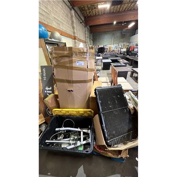 PALLET OF ASSORTED VEHICLE & MOTORCYCLE PARTS
