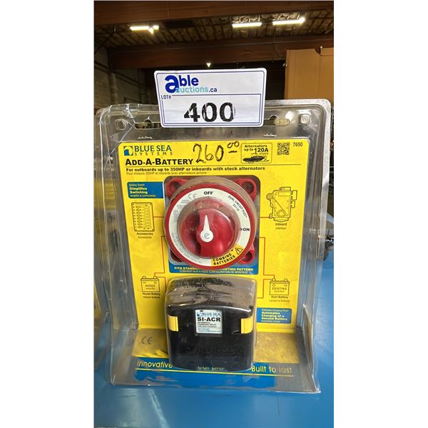 BLUE SEA SYSTEMS ADD-A-BATTERY KIT - UP TO 120A