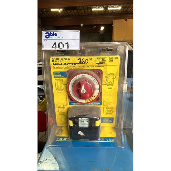 BLUE SEA SYSTEMS ADD-A-BATTERY KIT - UP TO 120A