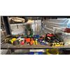 Image 3 : SHELF OF ASSORTED HAND TOOLS - JOBMATE RACHET SET, HAMMERS, SCREWDRIVERS, MEASURING TAPE & MORE