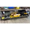 Image 1 : SHELF OF ASSORTED DEWALT & RYOBI TOOLS: RECIPROCATING SAW, CIRCULAR SAW, DRILL & MORE