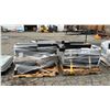Image 1 : (3) PALLETS OF 24" X 24"  METAL TABLE TOPS & LEGS - *MUST TAKE ALL ON PALLETS*