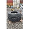 Image 1 : 2 ASSORTED TRUCK TIRES - NO RIMS