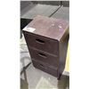 Image 2 : CROCODILE SKIN STYLE 3 DRAWER CABINET & 2 DESK LAMPS