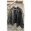 Image 1 : NETO BLACK LEATHER JACKET - SIZE UNKNOWN