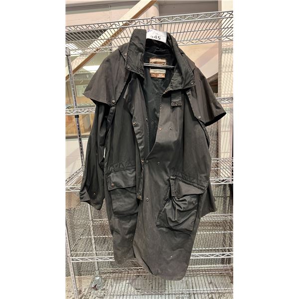 DRIZA-BONE AUSTRALIA BLACK DELUXE SHORT COAT - SIZE XXL