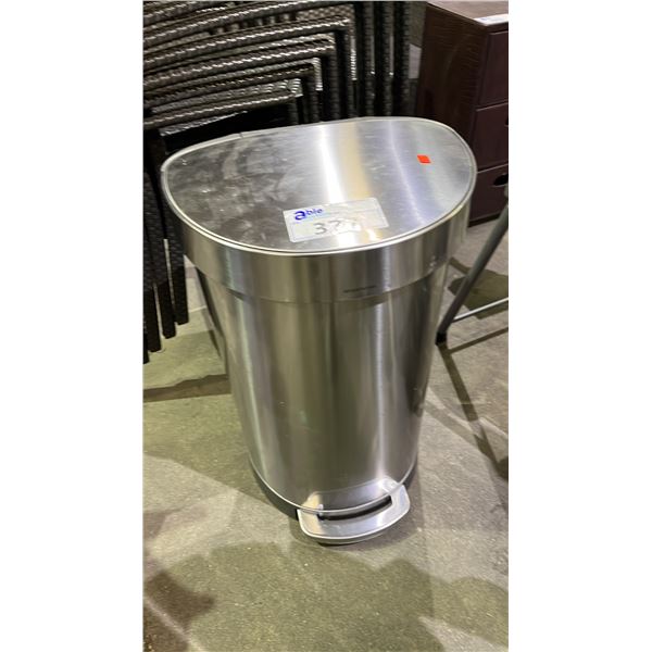 STAINLESS STEEL FOOT PEDAL WASTE BIN