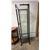 Image 1 : GLASS & METAL DISPLAY CABINET WITH KEYS - 71"T X 18"W X 16"D *ONE KEY IS BENT*