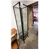 Image 2 : GLASS & METAL DISPLAY CABINET WITH KEYS - 71"T X 18"W X 16"D *ONE KEY IS BENT*
