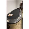 Image 1 : OVAL GAMES TABLE WITH DRINK HOLDERS  - 82.5"L X 42"W