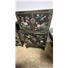 Image 1 : ASIAN STYLE PAINTED WOOD STORAGE CABINET - 42.25"T X 26.25"W X 14"D