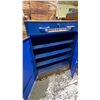 Image 2 : 2-DOOR 1-DRAWER METAL SHOP CABINET WITH KEYS 32" X 14" X 36"