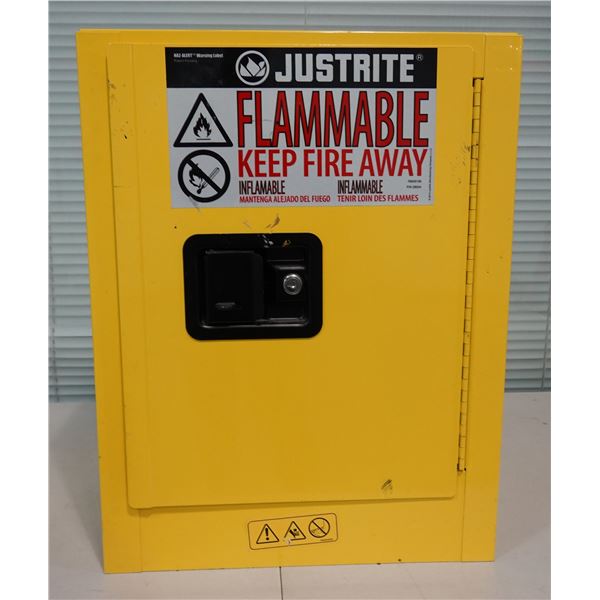 JustRite RM09901E Sure-Grip EX Flammable Liquid Storage Cabinet 17" x 17" x 22" H