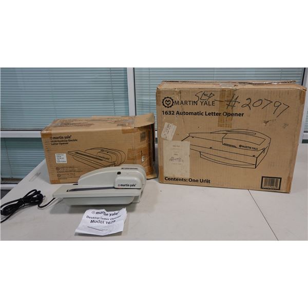 Martin Yale 1632 Automatic Letter Opener & 1628 Desktop Letter Opener