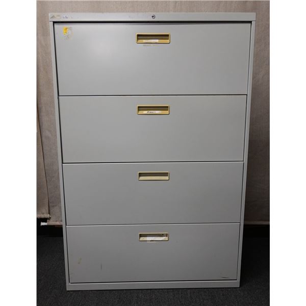 HON 4-Drawer Lateral Filing Cabinet 36" x 19" x 53"H