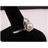 Image 2 : Sterling Silver Size 8 Pearl Like Ring