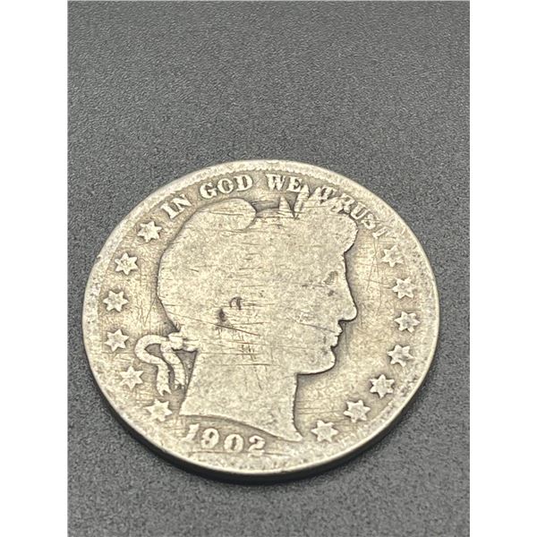 1902-S Barber 50c. 90% Silver
