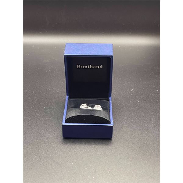 Sterling Silver, Round Cut Stud Earrings, NEW