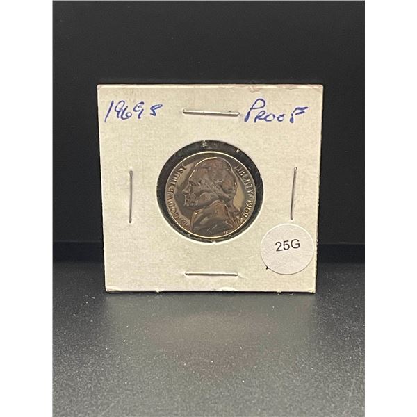 1969-S Proof Jefferson Nickel, From US Proof Set