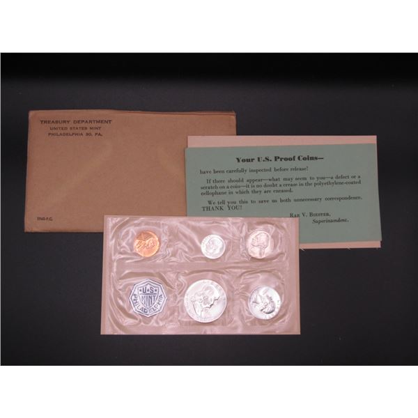 1960 US Mint Silver Unc. Set, 3-90% Silver Coins. OGP