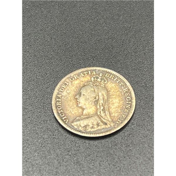 1892 Great Britain Silver 3 Pence