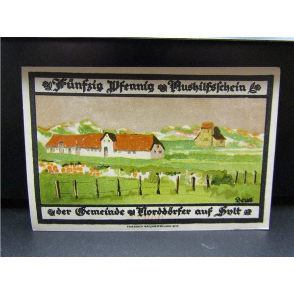 1921 German 50 Pfennig Note. Beautiful Crisp UNC Note