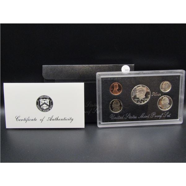 1998 S US Mint 90% Silver Proof Set. OGP. Contains 3-90% Silver Coins