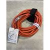 Image 1 : NEW ORANGE INDOOR OUTDOOR 50FT HEAVY DUTY LIGHTED EXTENSION CORD, 10AWG, 3 WIRE