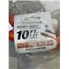 Image 2 : NEW ORANGE INDOOR OUTDOOR 10FTFT HEAVY DUTY LIGHTED EXTENSION CORD, 10AWG, 3 WIRE