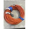Image 1 : NEW ORANGE INDOOR OUTDOOR 200FT HEAVY DUTY LIGHTED EXTENSION CORD, 16AWG, 3 WIRE