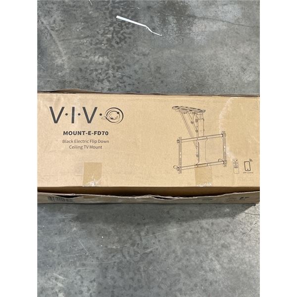 VIVO BLACK ELECTRIC FLIP DOWN CEILING TV MOUNT