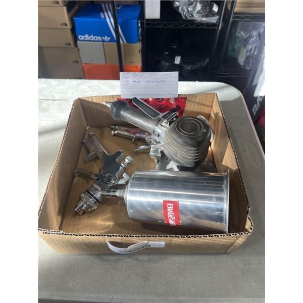 2 PAINT SPRAYERS AND AIR SANDER