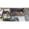 Image 2 : METAL TOOL BOX W/ 2 POWER TOOLS, AND BALANCE BOARD