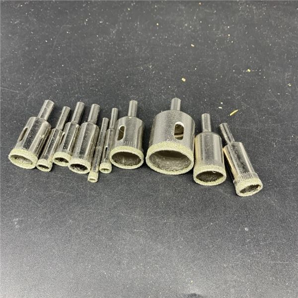 NEW 10PCS SET OF DIAMOND HOLE SAW SET