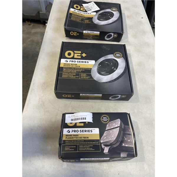 2 NEW OE+ PRO-SERIES BRAKE ROTOR C80461 AND BREAK PADS MMX1569 FOR 2012-2019 FIAT 500