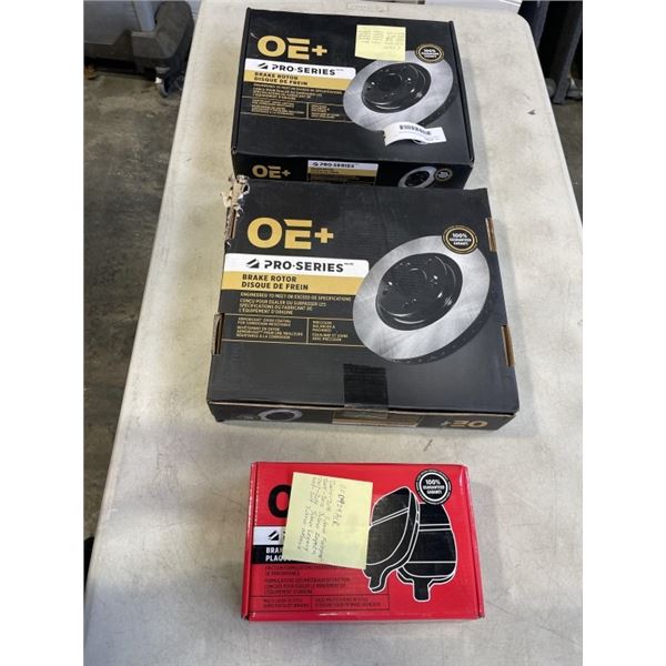 2 NEW OE+ PRO-SERIES BRAKE ROTOR C26192 AND BREAK PADS BFD929ACR - FOR VARIOUS SUBARU'S