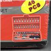 Image 3 : NEW46PCS HEAVY-DUTY CARBON STEEL AUTOMOTIVE & GENERAL REPAIR TOOL KIT WITH RATCHET