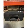 Image 2 : TWO 10 INCH BASSWORX SUBS IN CABINET WITH BASSWORX 500.1D AMP