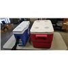 Image 1 : COLEMAN COOLER AND RUBBERMAID SLIM COOLER