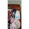 Image 4 : 2 TRAYS OF TOOLS, HEADLAMPS, TAPE GUNS ETC