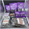 Image 1 : FIVE BAGS OF MY MIGHTY WOLF TURKEY BLISS DOG TREATS WITH PORK JERKY STICKS, BEEF LUNG BITES, SAUSAGE