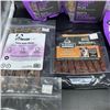 Image 4 : FIVE BAGS OF MY MIGHTY WOLF TURKEY BLISS DOG TREATS WITH PORK JERKY STICKS, BEEF LUNG BITES, SAUSAGE