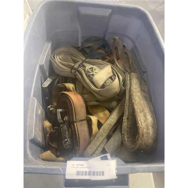 TOTE OF LOAD STRAPS