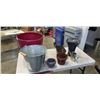Image 1 : LOT OF POTS, PLANTERS, AND VASES