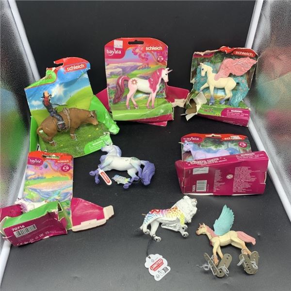 LOT OF NEW SCHLEICH ANIMAL FIGURES PACKAGING NOT IDEAL